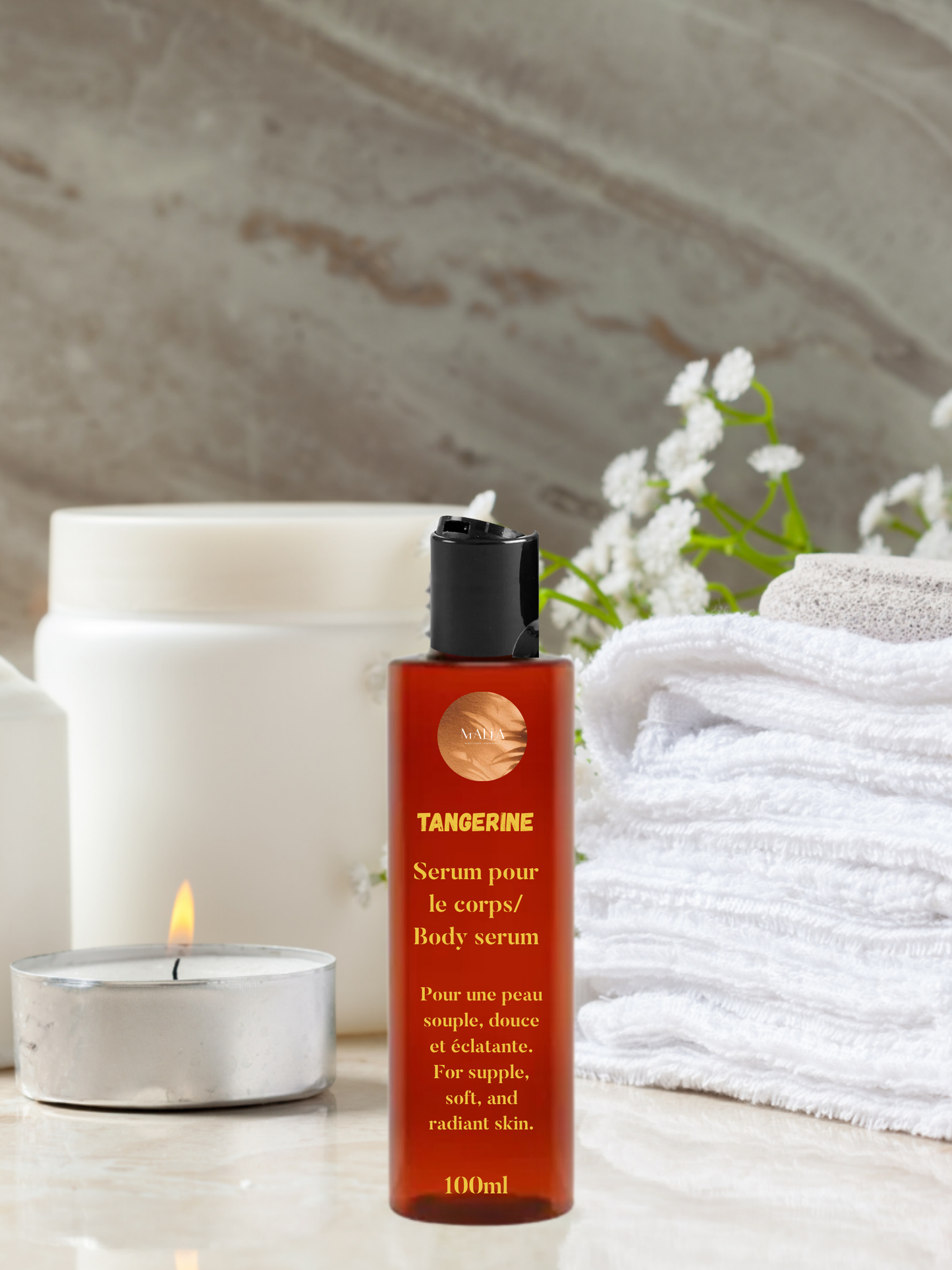 Sérum pour le corps – Tangerine et Bakuchiol